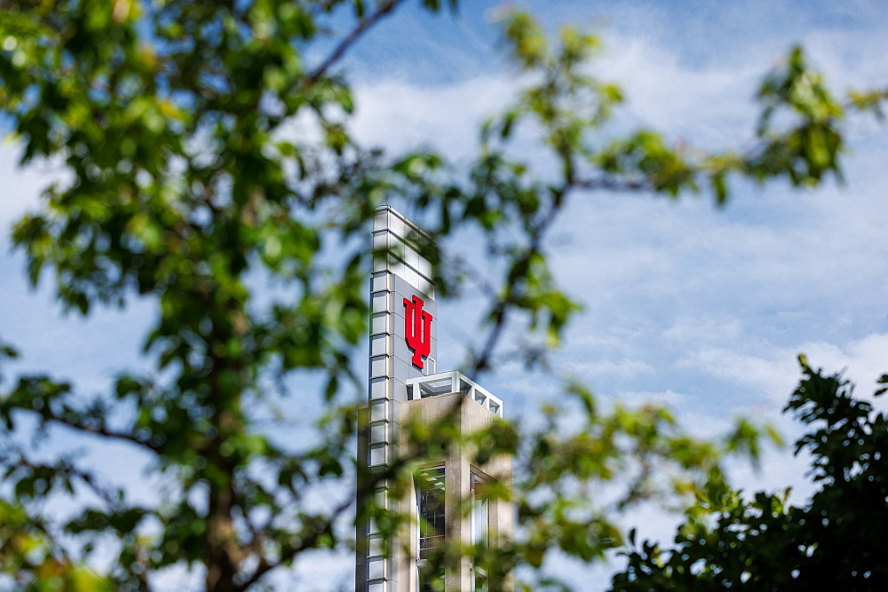 The Campus Center bell tower at IU Indianapolis