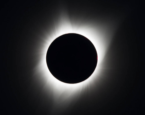 A total solar eclipse as seen on Aug. 21, 2017, above Madras, Oregon. Photo courtesy NASA. Photo courtesy NASA/Aubrey Gemignani