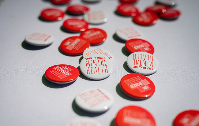 Unboxed Campaign Mental Health Pop-Up event at IU Bloomington on Thursday, March 30, 2023. (Photo by Alex Kumar/Indiana University)