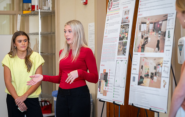 Interior design students present posters