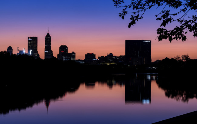 The Indianapolis skyline. Photo by Liz Kaye, Indiana University