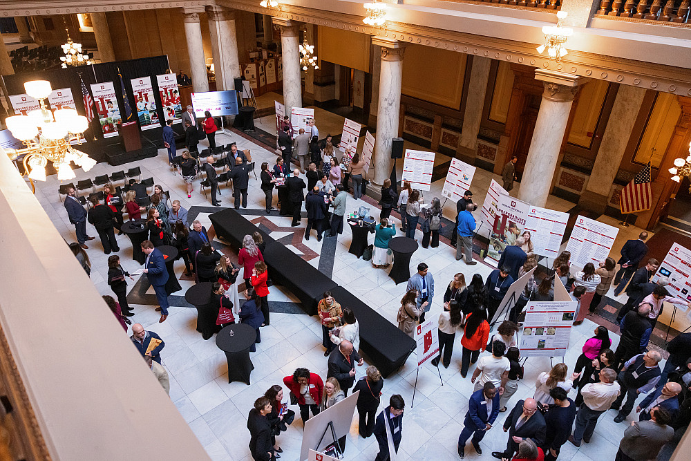 Overhead view of Regionals at the Rotunda event