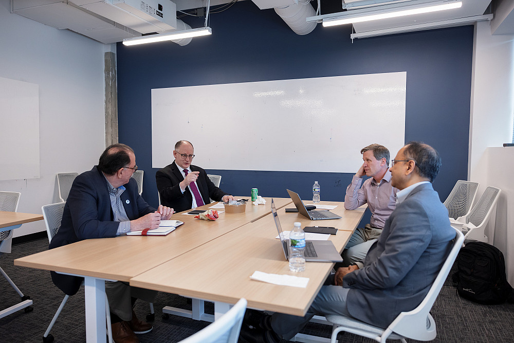 IU LAB Academic Gateway task force members at a meeting