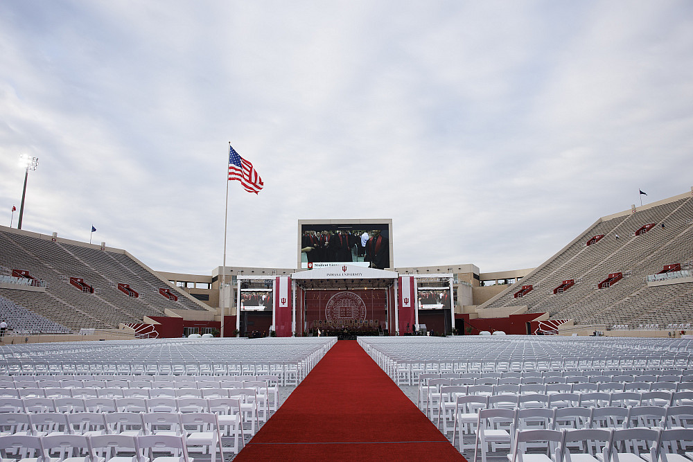 Commencement is the biggest event on each IU campus each year. At Bloomington, more is involved than for a home football game at Memorial...