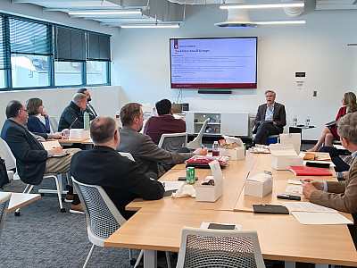 IU LAB Academic Gateway task force members at a workshop