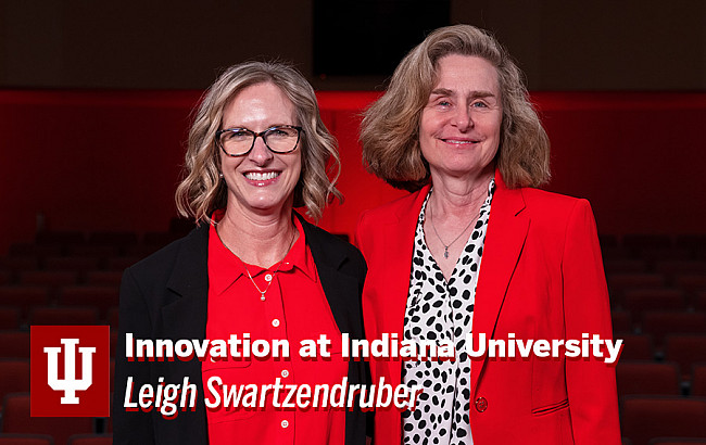 Leigh Swartzendruber, left, and Pamela Whitten