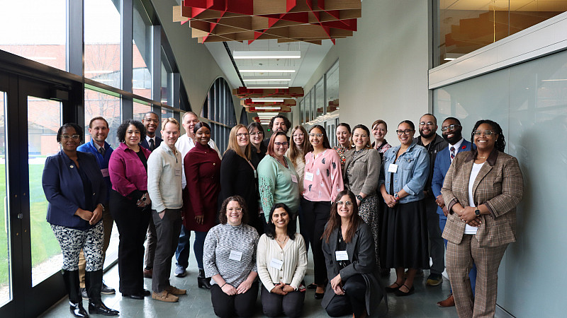 The Spring 2025 cohort posed for a group photo before the ending sessions.
