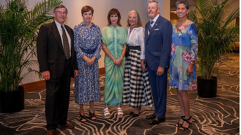 From left: Craig Brater, Stephanie Brater, Cyntha Simon Skjodt, Jane Jorgensen, Jay Jorgensen and A-Lan Reynolds.