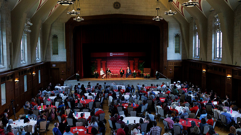 The IU Office of Student Success hosts the Thrive Conference at IU Bloomington on May 29, 2025. Photo by Wendi Chitwood, Indiana University