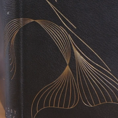 Closeup of Arion Press binding of Herman Melvin's Moby Dick