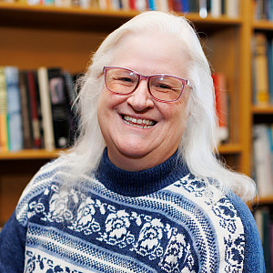 Staff Merit Award recipient Beverly Hankins portrait at IU Bloomington on Friday, Jan. 24, 2025. (Photo by Wendi Chitwood/Indiana University)