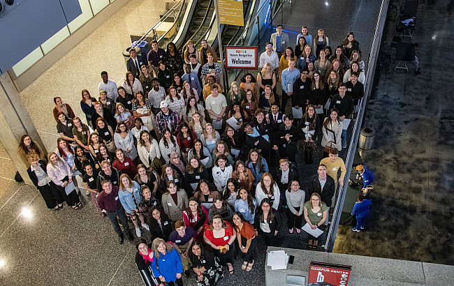 ALDPES students pose for a photo after the 2024 induction ceremony