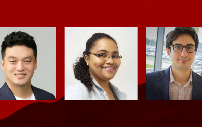 Luddy Indianapolis faculty Hee-Tae Jung, Aqueasha Martin-Hammond and Khairi Reda