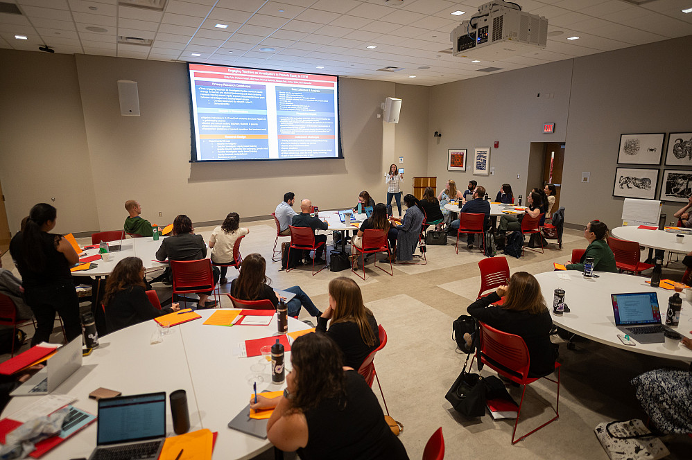 INTERACT Incubator Convening at IU Bloomington on Thursday, Oct. 26, 2023. Photo by Alex Kumar, Indiana University