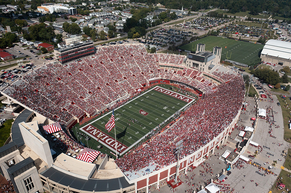 Memorial Stadium at Indiana University Bloomington on Saturday, Sept. 18, 2021. Photo by Chris Meyer, Indiana University