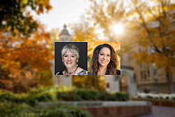 From left, Cate Reck and Carrie Docherty. 