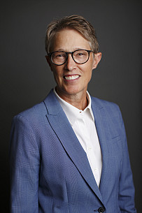 Headshot of Susie Johnson at IU Bloomington on Friday, Aug. 18, 2023. (Photo by Wendi Chitwood/Indiana University)