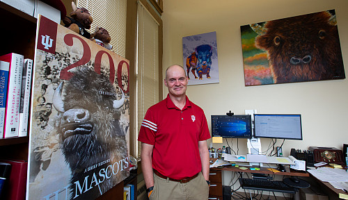 Bring Back the Bison campaign at IU Bloomington on Monday, Sept. 20, 2021. (Photo by Chris Meyer/Indiana University)