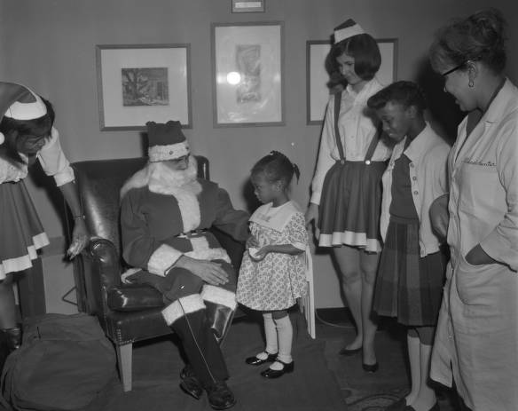 Santa Claus at campus Christmas party December 1965 UA24_PB02_1474N