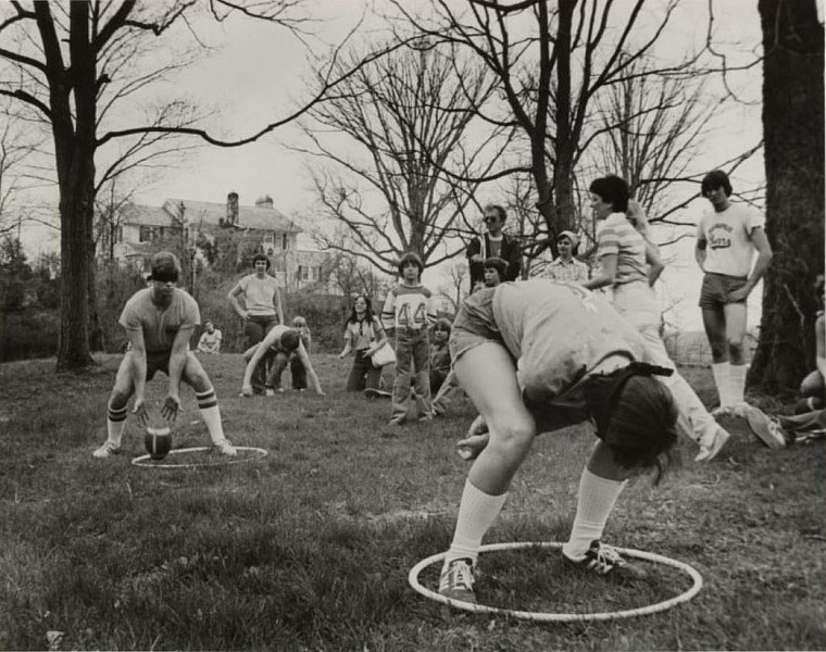 CCC football and hula hoop