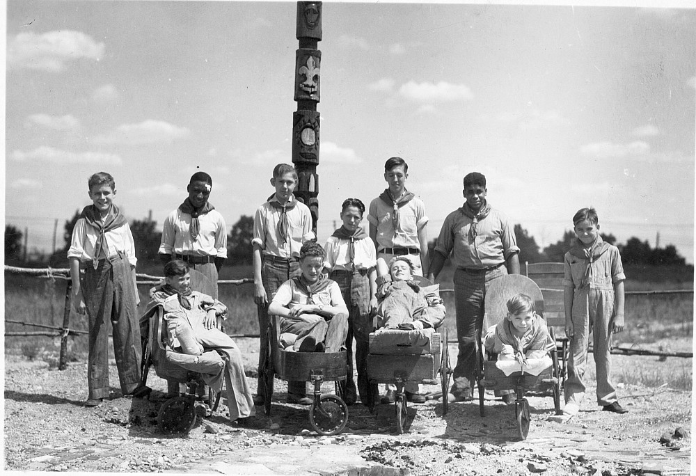 Riley Hospital for Children Boy Scout troop ca. 1930